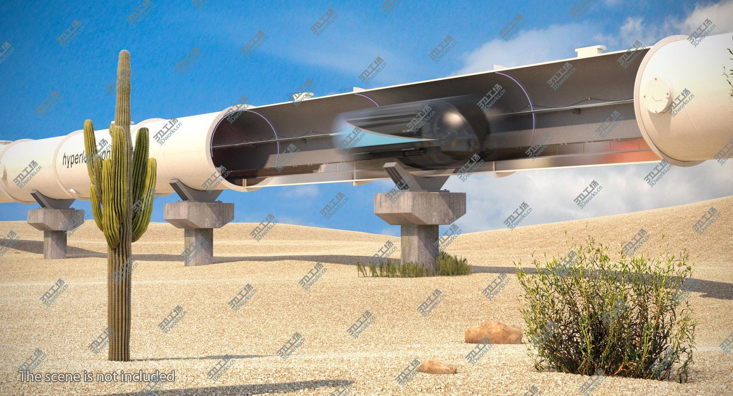 images/goods_img/202104023/Speed Hyperloop Tunnel Section with Train 3D model/5.jpg